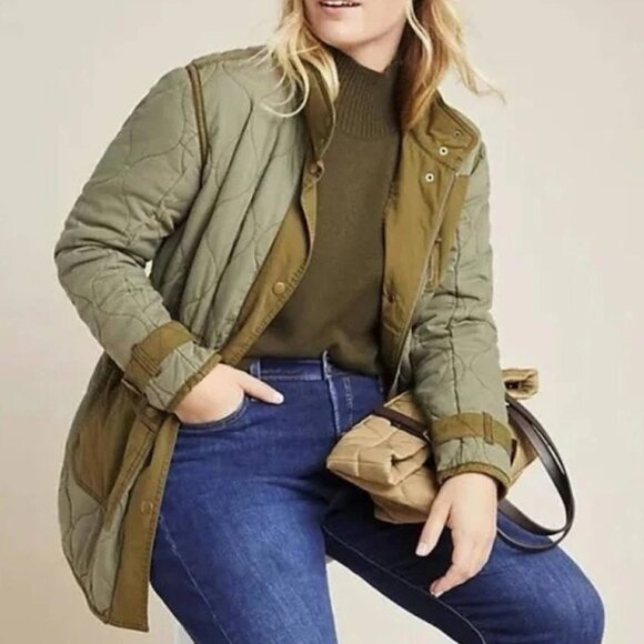 Anthropologie Quilted Liner Jacket - Picture 1 of 11